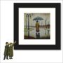 Framed 'Umbrella In The Rain' Print. Lowry Style, thumbnail 1 of 4