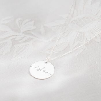 Sterling Silver Large Esme Personalised Name Necklace, 3 of 7