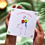 'To My Husband At Christmas' Button Card, thumbnail 2 of 6