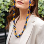 Glasses Chain Indigo And Honeycomb Chunky Acrylic Chain, thumbnail 6 of 8