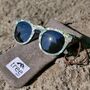 Rivington Seashell Sunglasses With Smoked Grey Lens, thumbnail 7 of 9