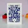 Have A Nice Day Papercut Card, thumbnail 9 of 10
