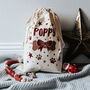 Personalised Glitter Dog Christmas Sack, thumbnail 7 of 9