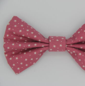 Pink Star Dog Bow Tie, 3 of 6