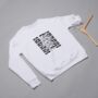 'Be Free' Unisex White Sweatshirt, thumbnail 3 of 5