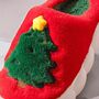 Plush Christmas Tree Bubble Slippers, thumbnail 4 of 11