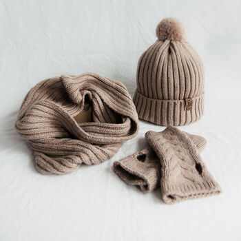 Hat, Snood And Hand Warmer Set, 4 of 12