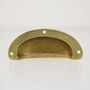 Brass Scalloped Cup Handle, thumbnail 5 of 6