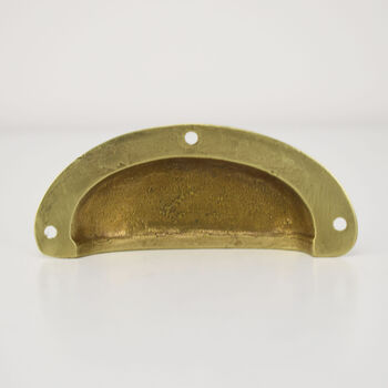 Brass Scalloped Cup Handle, 5 of 6