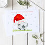 Personalised Nephew Football Christmas Card, thumbnail 1 of 2