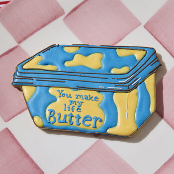 Personalised 'You Make My Life Butter' Iced Biscuit, 3 of 7