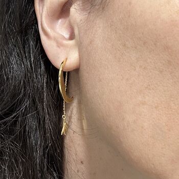 Little Man On The Moon Statement Earrings, 2 of 4