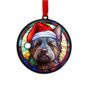 Cairn Terrier In Santa Hat Suncatcher Decoration, thumbnail 6 of 6