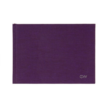 Personalised A4 Woven Cloth Artist's Sketchbook, 2 of 8