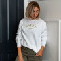 Embroidered Wifey Always Forever Sweatshirt, thumbnail 1 of 9