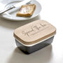 Farmhouse 'Spread the love' Enamel Butter Dish, thumbnail 1 of 4