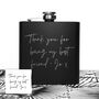 Personalised Handwriting Hip Flask, thumbnail 2 of 9