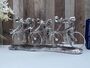 Huge 49cm Silver Cyclist Peloton Sculpture Sleek Cycling Ornament, thumbnail 1 of 10