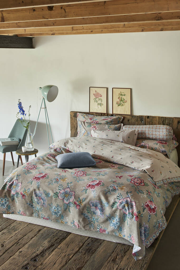 Pip Studio Berry Bird Double Duvet Cover Set Khaki By Fifty one percent