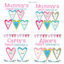 Personalised Mummy's Heart Canvas Bag, thumbnail 3 of 6