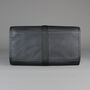 Black Leather Roll Hanging Wash Bag, thumbnail 2 of 7