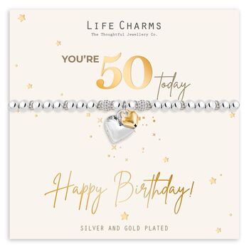 Happy 50th Birthday Bracelet Gift, 3 of 5