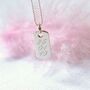Personalised Rectangular Tag Necklace, thumbnail 3 of 12