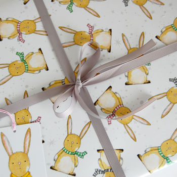 New Baby Rabbit Wrapping Paper Set, 3 of 4