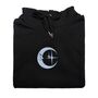 Crestfallen Cresent Embroidered Hoodie Black, thumbnail 2 of 6