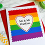 Rainbow Personalised Wedding Card, thumbnail 2 of 2