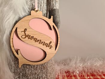 Personalised Letter Bauble, 3 of 5