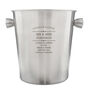 Personalised Diamond Stainless Steel Ice Bucket, thumbnail 5 of 5