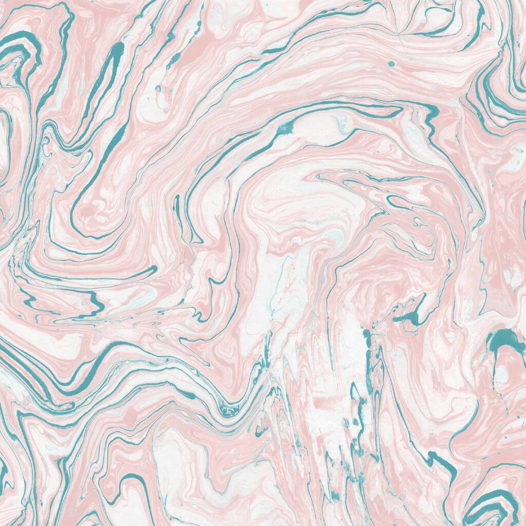 Flow Blush/Teal Wallpaper, 1 of 3
