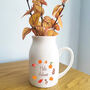 Autumnal Ceramic Flower Jug | Hello Autumn Flower Vase, thumbnail 4 of 6