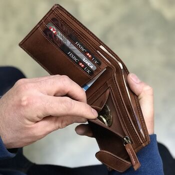 Personalised Mens Leather Wallet, 5 of 12