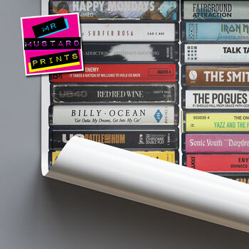 38th Birthday Gift Music From 1988 Personalised Print, 6 of 9