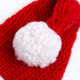 Santa's Hat And Beard Christmas Intermediate Knitting Kit, thumbnail 6 of 12