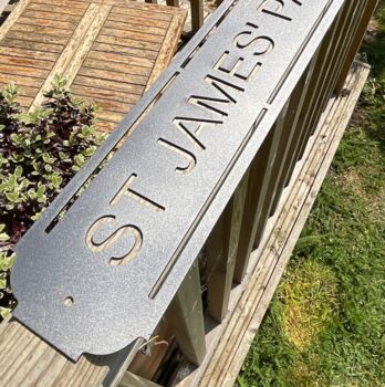 St James Park Metal Football Street Sign – Designed And Made In Britain, 9 of 9