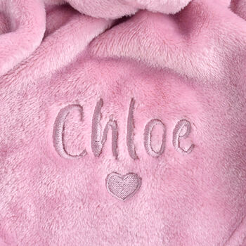 Personalised Pink Bunny Comfroter, 2 of 6