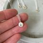 Sterling Silver Organic Initial Pendant, thumbnail 1 of 4