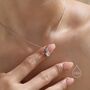 Sterling Silver Cz Bubble Pendant Necklace, thumbnail 6 of 12