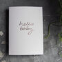 Hello Baby Luxury Hand Foiled Card, thumbnail 1 of 4