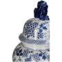 Chinoiserie Ginger Jar Pot White Blue Porcelain, thumbnail 6 of 7