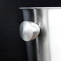 Wedding Anniversary Gifts Personalised Monogram Stainless Steel Ice Bucket, thumbnail 5 of 7