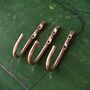 Solid Copper Hooks Hammered Metal Diy Fixing, thumbnail 1 of 10