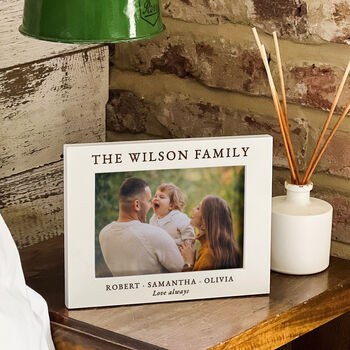 Personalised Family Portrait Picture Frame, 7 of 11