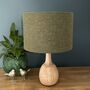 Betsy Tussock Green Tweed Floral Lined Lampshades, thumbnail 7 of 9