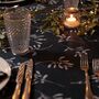 Luxury Christmas Tablecloth Mistletoe Dark Navy Blue, thumbnail 5 of 8
