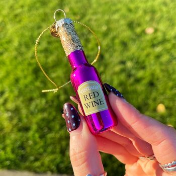 Hanging Mini Glass Bottles Set, 4 of 6