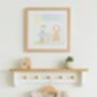 Nursery Shelf With Pegs. Oak Shaker Peg Shelf, thumbnail 1 of 10